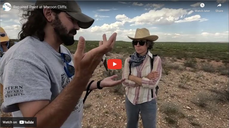 Video about hunting and foraging among archaic peoples in SE NM.